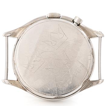 Lemania, Tg 195, "Three Crowns", chronograph, wristwatch, 40 mm.