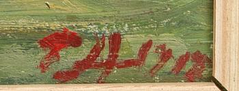 Ester Almqvist, Ester Almqvist, oil on panel, signed, dated.