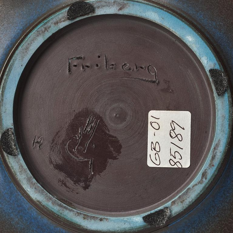 Berndt Friberg, a stoneware bowl, Gustavsberg studio, Sweden 1966.