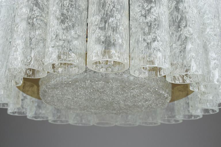 TAKPLAFOND, metall och glas, 1970-tal.