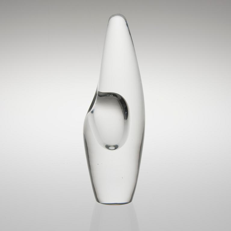 TIMO SARPANEVA, GLASSKULPTUR, "Orkidea", signerad Timo Sarpaneva 20/1983.
