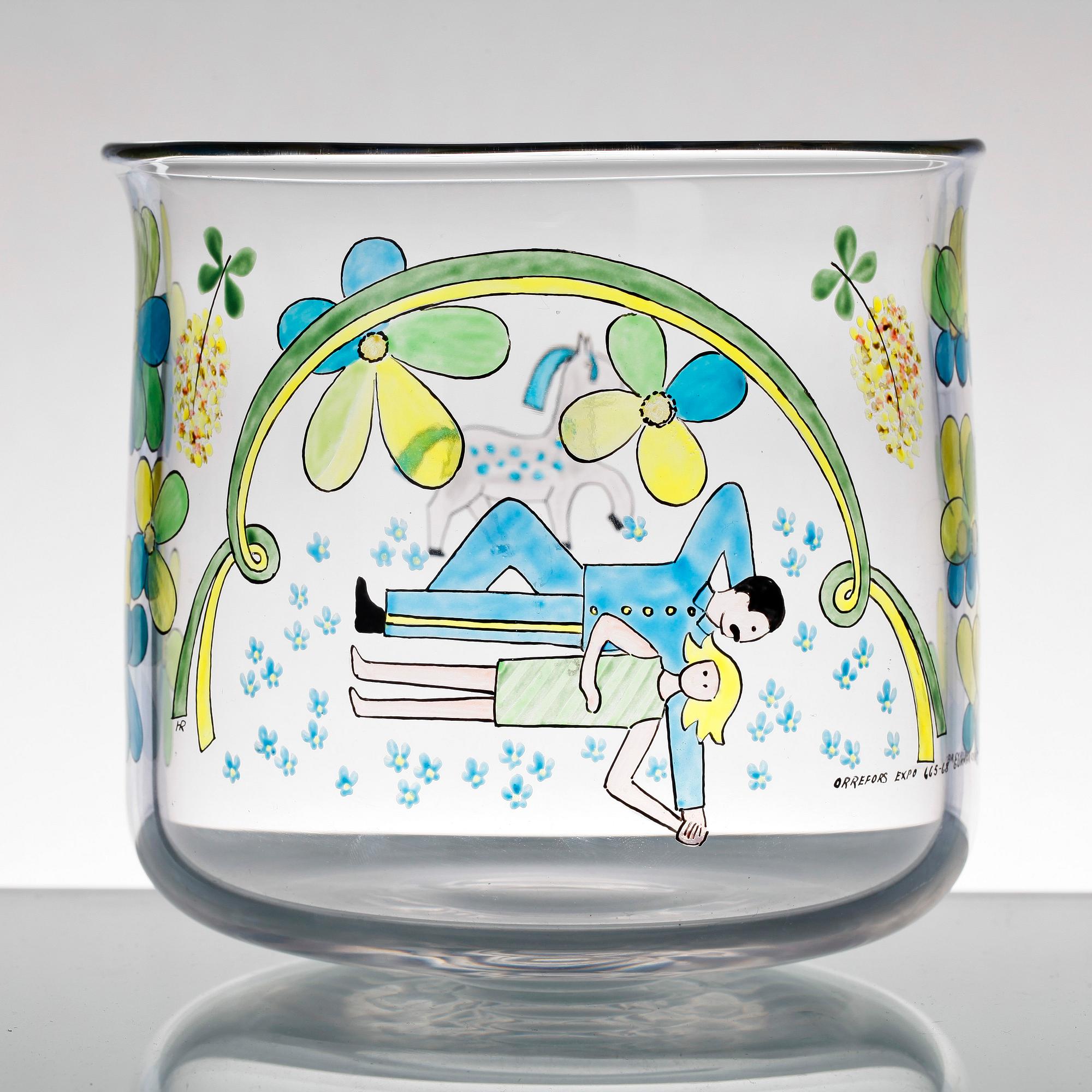 SKÅL, glas, Gunnar Cyren, Heinz Richer, 1900-talets andra hälft.