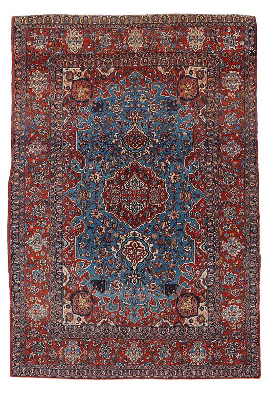 MATTO, a semi-antique Esfahan, ca 214,5 x 145-149 cm.