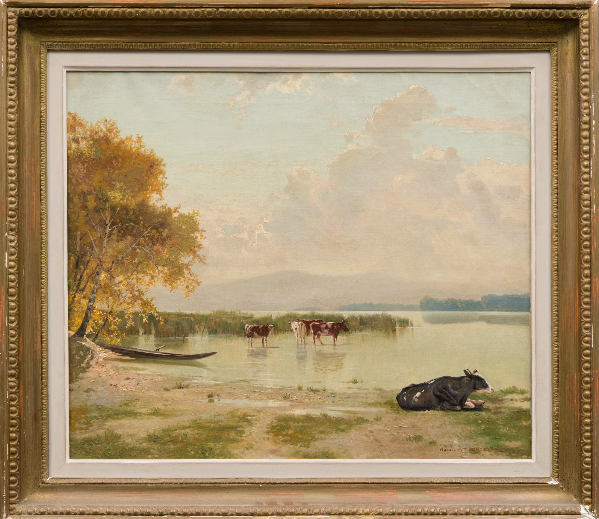 oil on canvas, signed and dated J. Sterbik 1941.