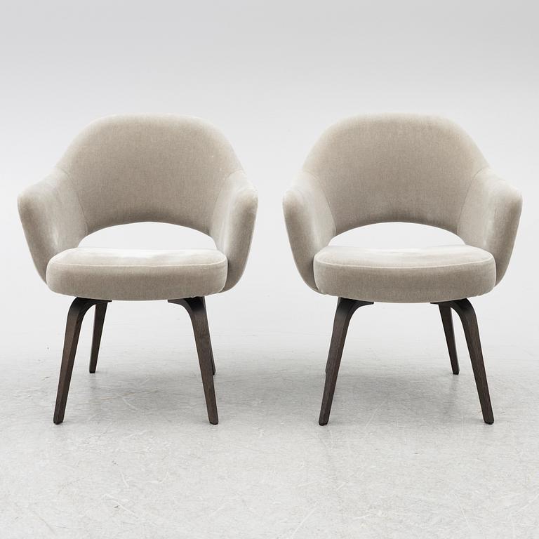 Eero Saarinen, chairs, a pair, "Executive Side Chair", Knoll, 21st century.