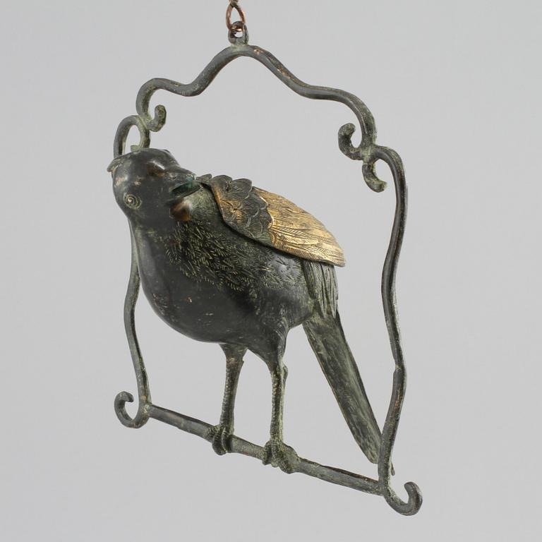 RÖKELSEKAR, patinerad brons, Kina, 1900-tal.