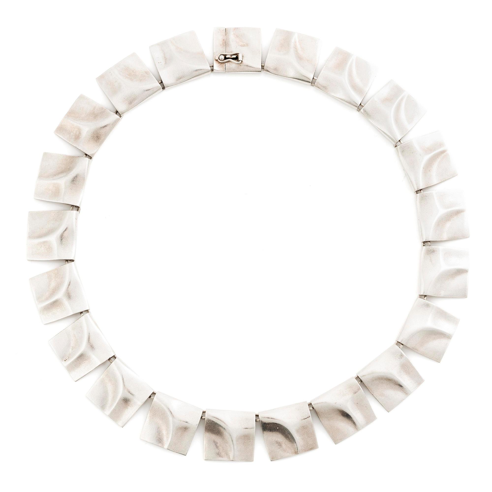 Björn Weckström, necklace "Galactic Peaks", sterling silver, Finland 1986. For Lapponia.