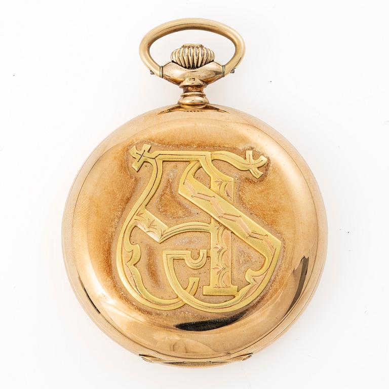 Zenith, hunter-case pocket watch, 52 mm.