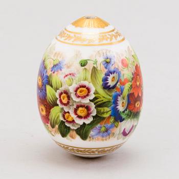 A Russian decorative porcelain egg,  from the time of Nicholas I (1825–1855).