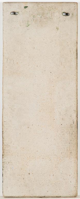 Toini Muona, a stoneware relief, signed TM.