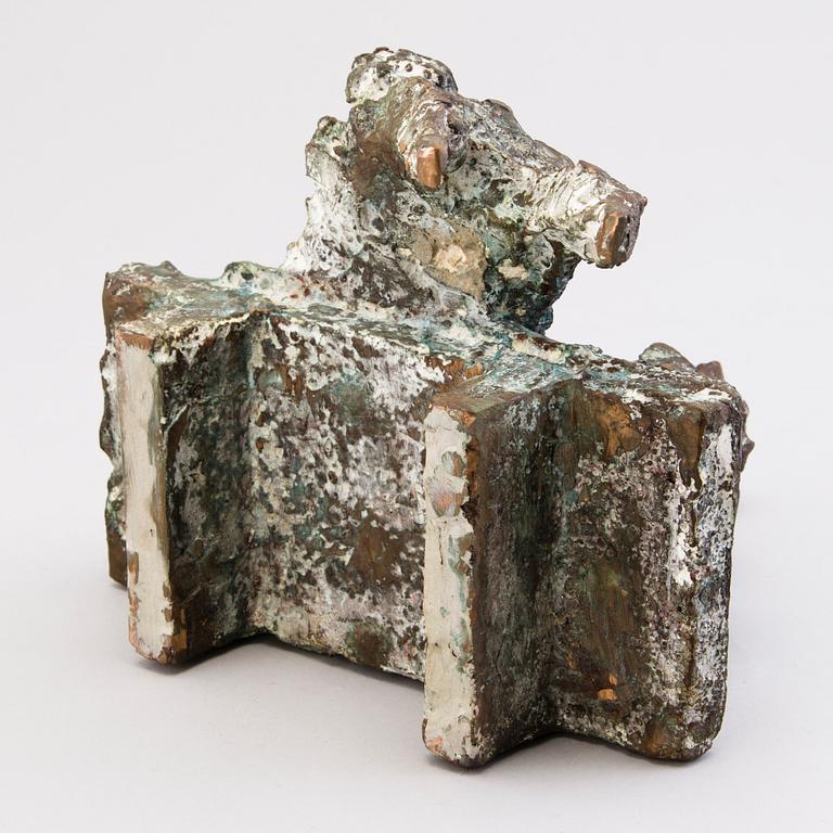 KARI JUVA, a bronze sculpture, signed and dated -88.