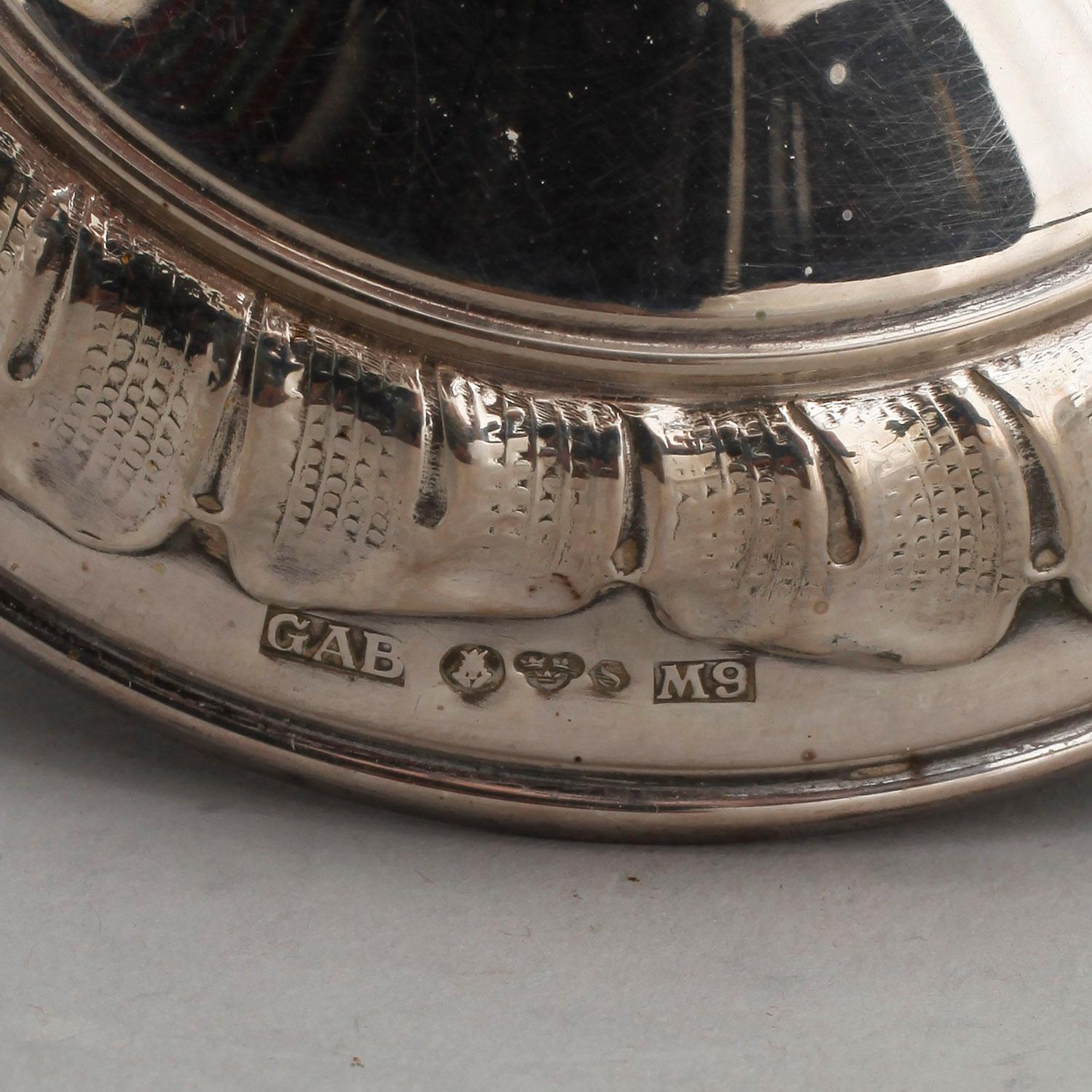 LJUSSTAKAR, ett par, silver, MGAB, Stockholm 1962.