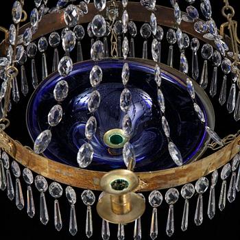 A Gustavian style chandelier.