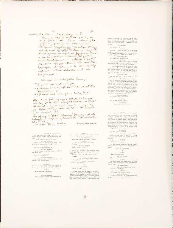 LENA CRONQVIST, portfölj med 30 färg och sv/v litografier, 1989.