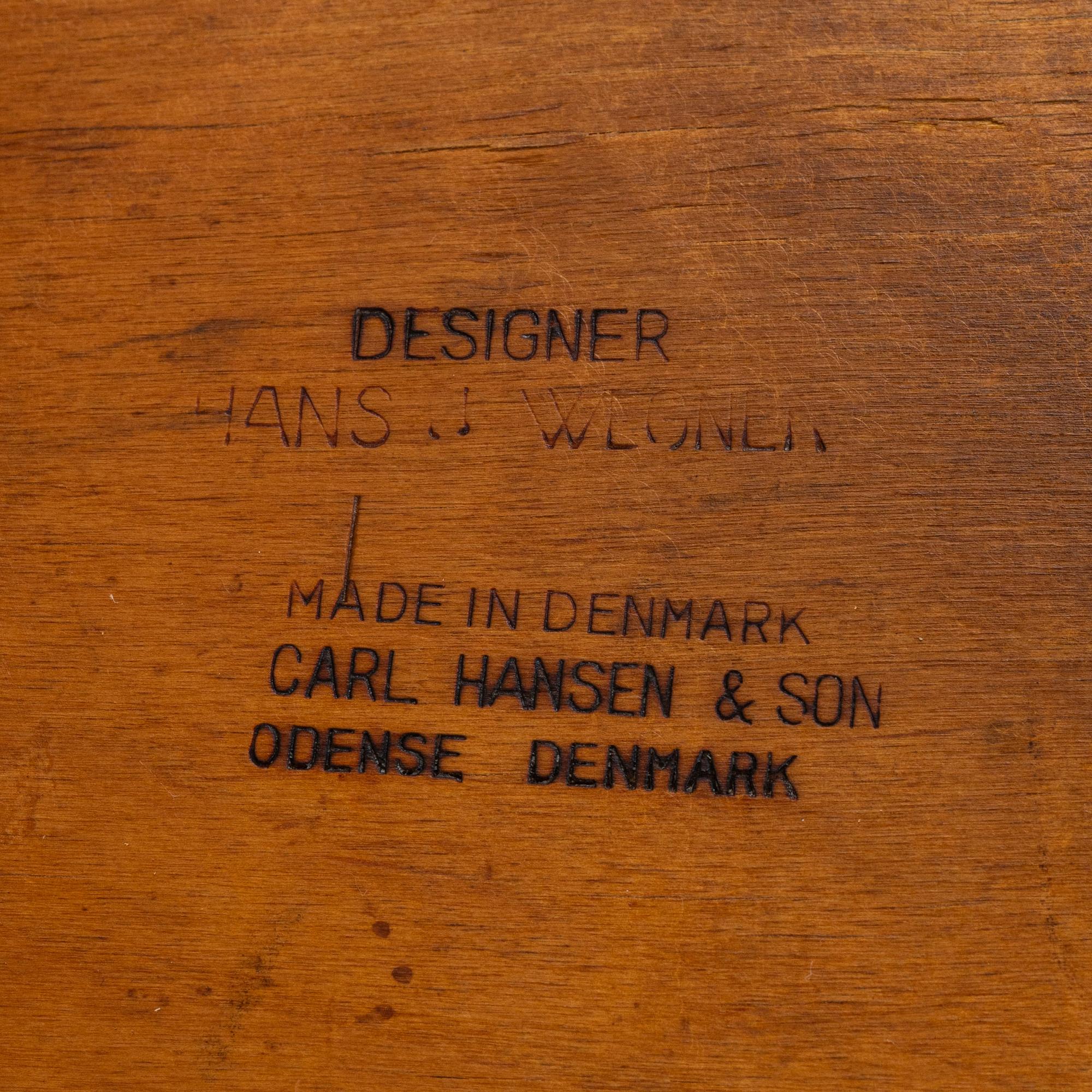 Hans J. Wegner, stol, modell "CH-29"/"Savbukkestolen", Carl Hansen & söner, 1900-talets mitt.