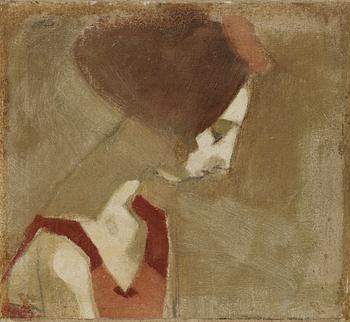 Helene Schjerfbeck, "GIRL WITH A SWAN NECK".