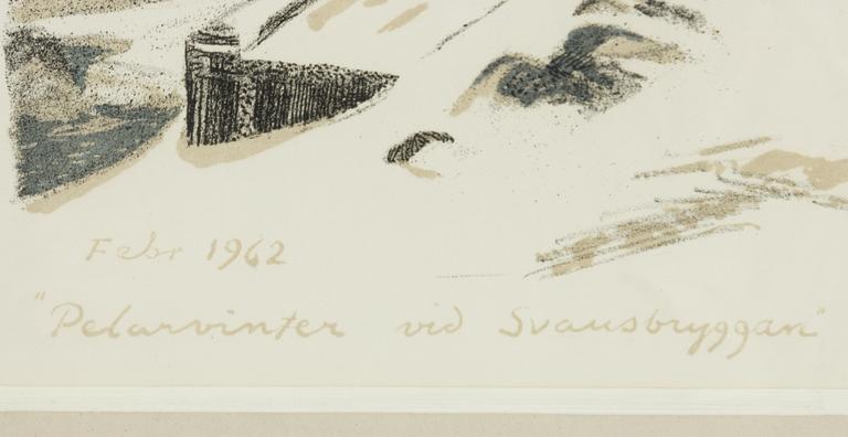 Roland Svensson, "Pelarvinter vid Svansbryggan".