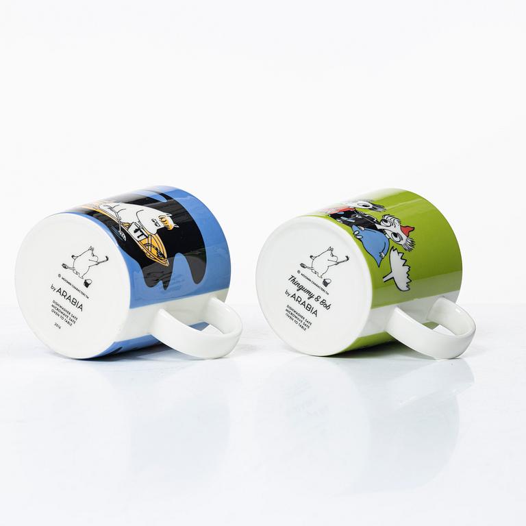 Arabia, 29 Moomin mugs, Finland.