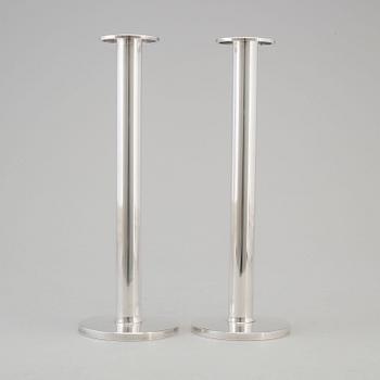 WOLFGANG GESSL, a pair of sterling silver candelsticks, Stockholm, 1997.