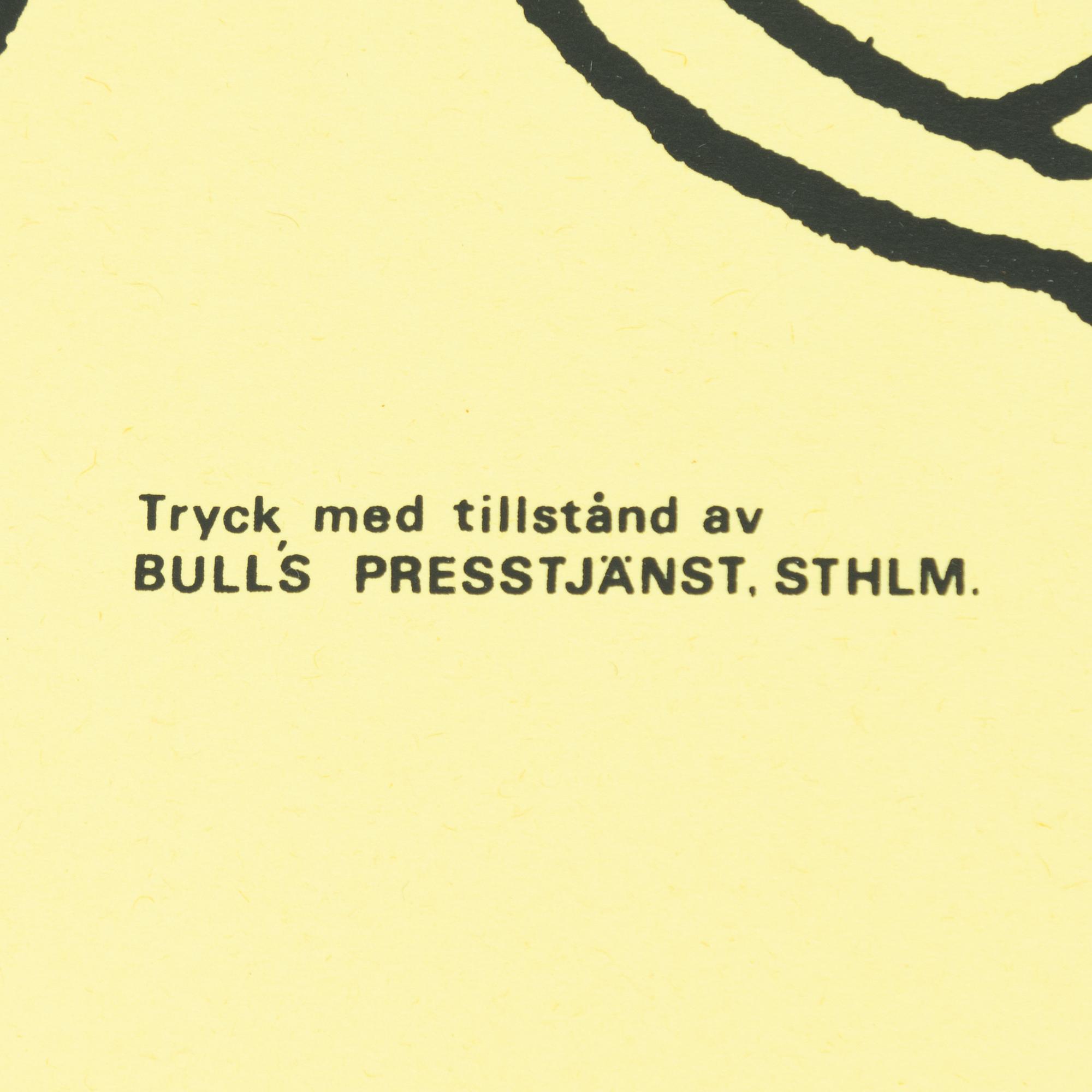Mumin, Offsetaffisch, "Tänk att få borra hål i sitt eget golv!".