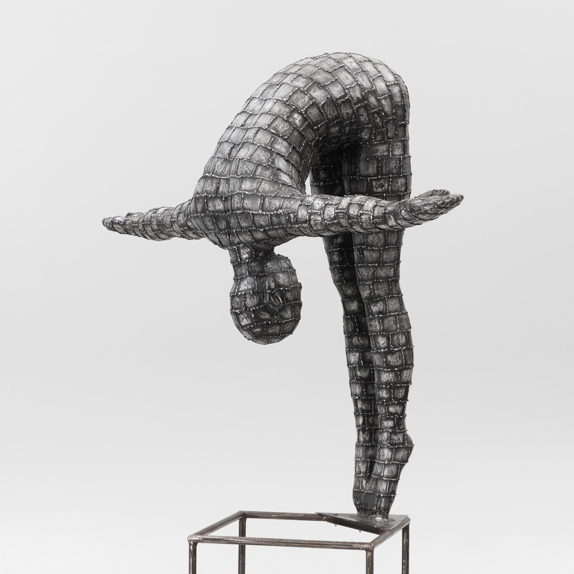 Dekorativ skulptur, patinerad aluminium, Art People Gallery Paris, 2000-tal.