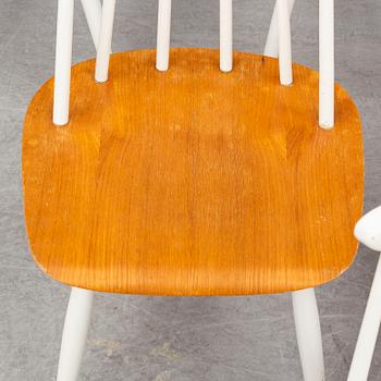 ILMARI TAPIOVAARA, six 'Fanett' chairs, Edsbyverken.