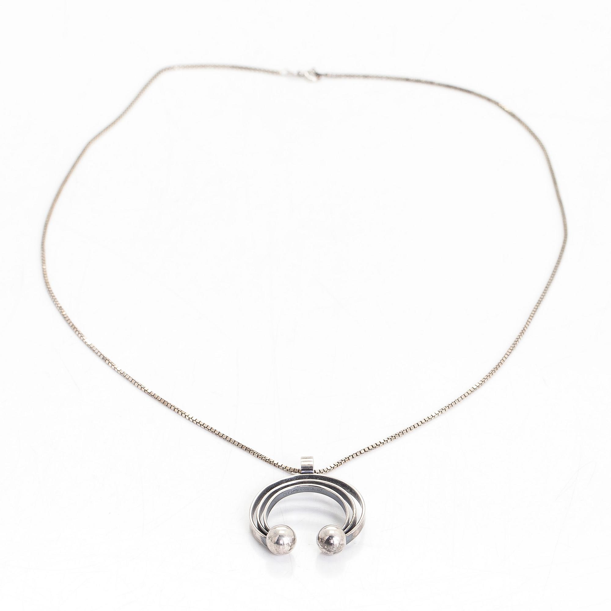 Elis Kauppi, hänge, silver. Kupittaan Kulta, Åbo 1966.