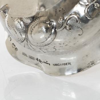 Eric Råström, ljusstakar, ett par, silver, barockstil, CG Råström, Stockholm 1976.