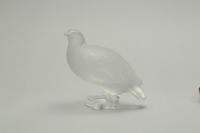 FIGURIN, signerad Lalique France, glas, 1900-talets andra hälft.