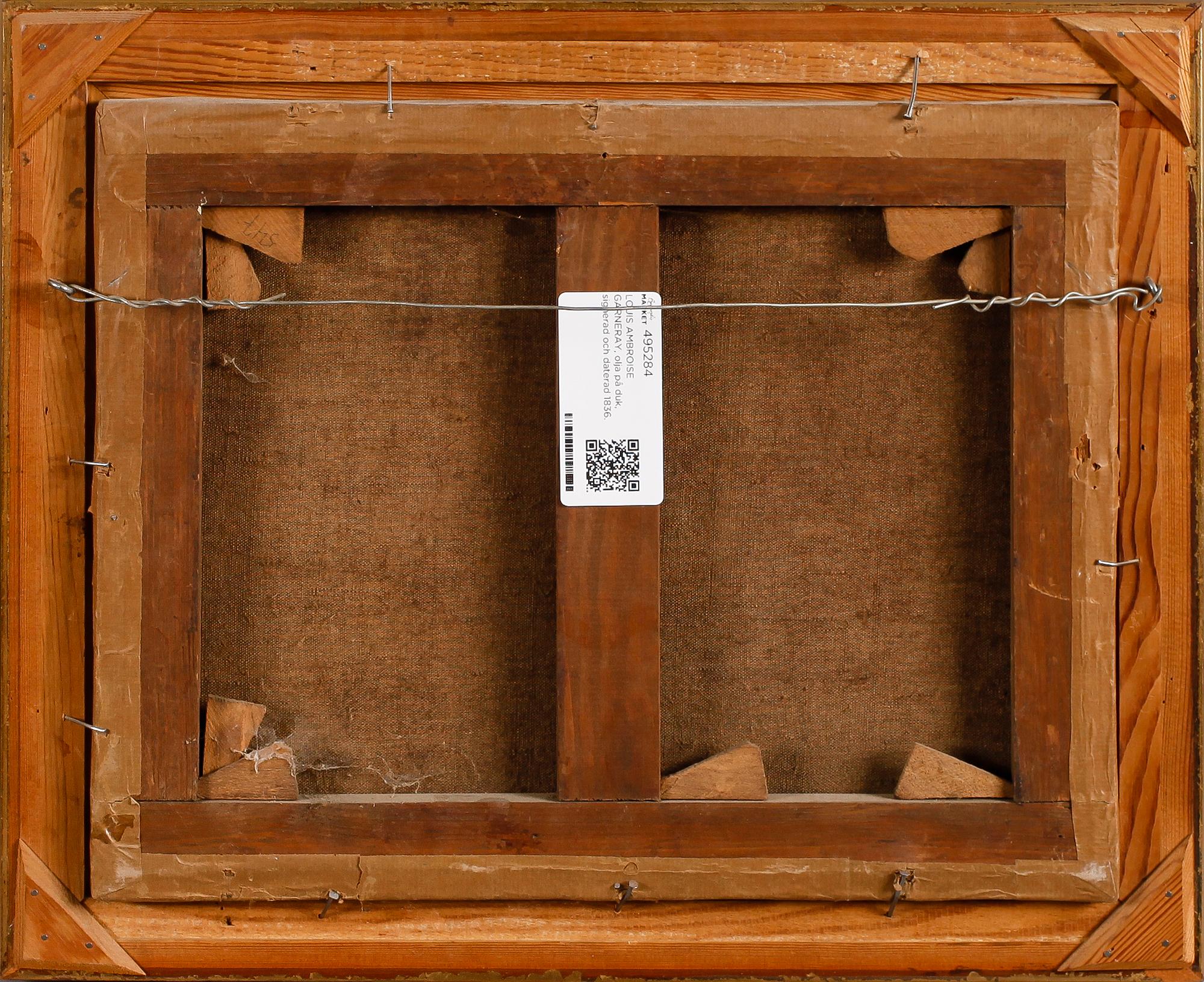 LOUIS AMBROISE GARNERAY, olja på duk, signerad och daterad 1836.