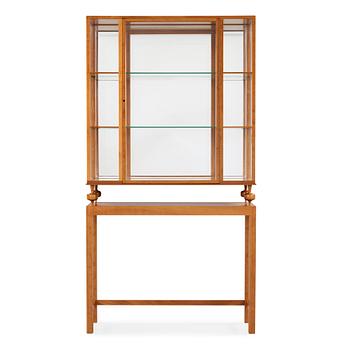 412. Josef Frank, a cherry showcase cabinet, Svenskt Tenn, model 2077, post 1985.