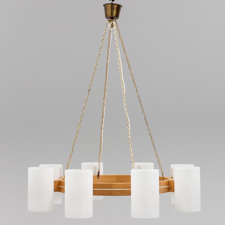 UNO OCH ÖSTEN KRISTIANSSON, takkrona, "Taklampa 587/Cylinder Ringkrona" Luxus, Vittsjö, 1900-talets andra hälft.