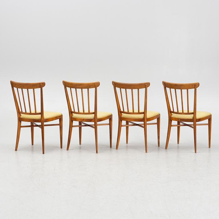 Nordiska Kompaniet, chairs, 4 pcs, Swedish Modern, 1947.