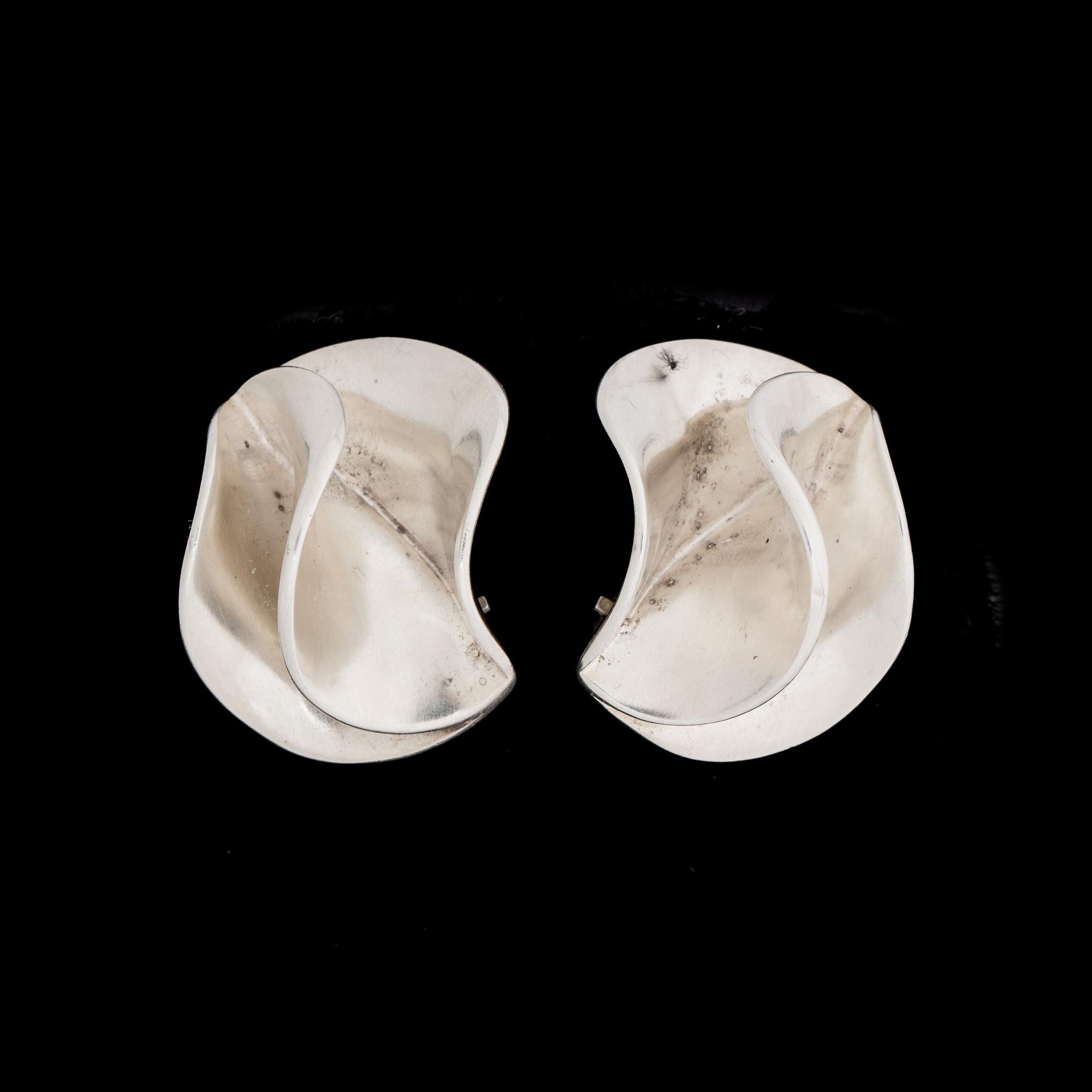 ÖRHÄNGEN, sterlingsilver, Hans Hansen, Georg Jensen, Köpenhamn. Vikt ca 21 g.