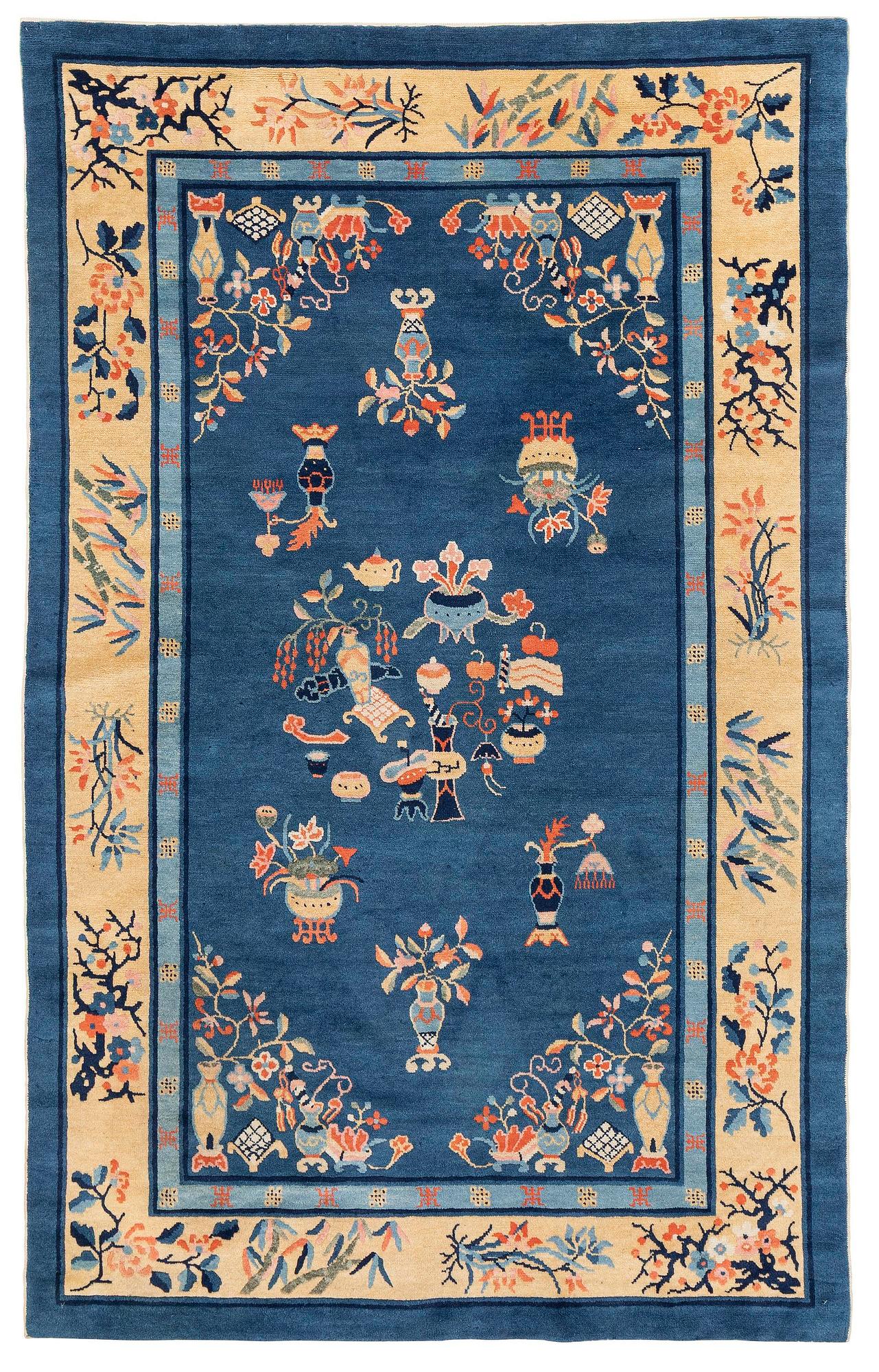 An antique, Beijing rug, north China, circa 1920. (243x163 cm).