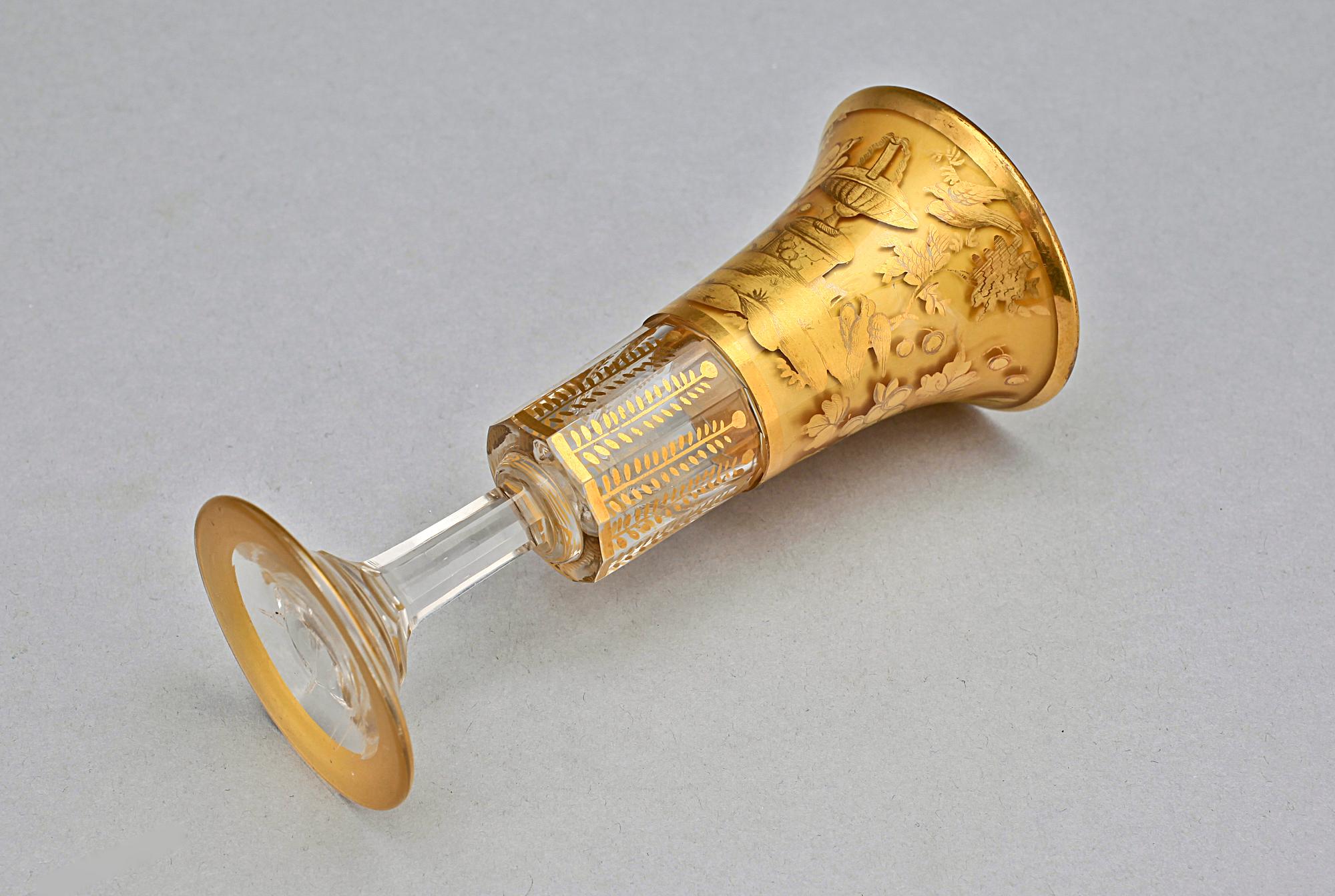 CHAMPAGNEGLAS, empire, Ryssland, 1800-talets första hälft.