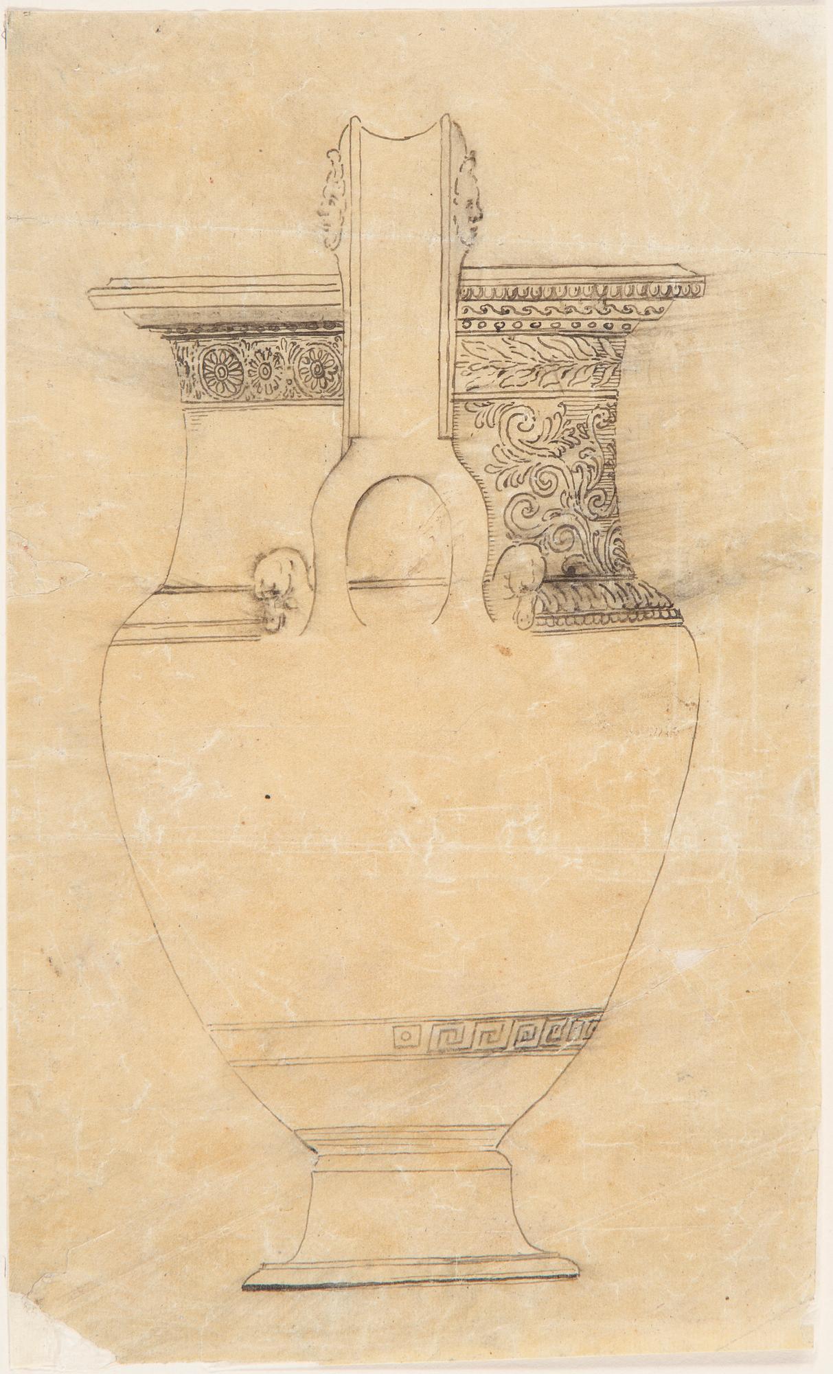 GRAVYRER 2 st SAMT 8 TECKNINGAR, sent 1700-tal till 1800-talets första hälft.