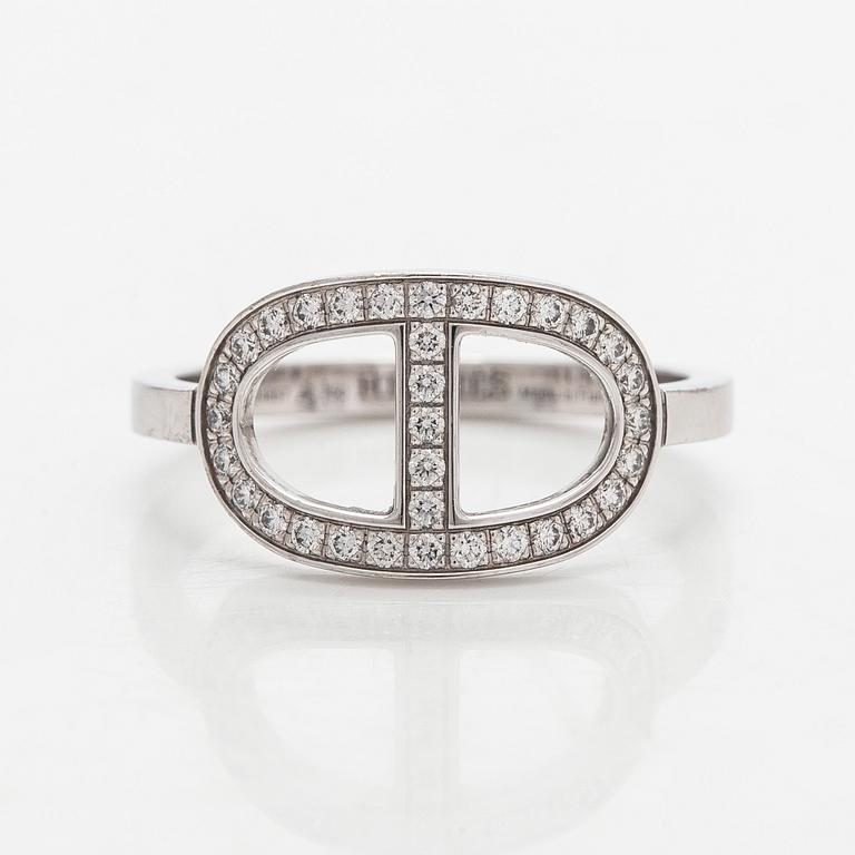 Hermès, ring, "Chaine d'Ancre Contour", 18K vitguld och diamanter.
