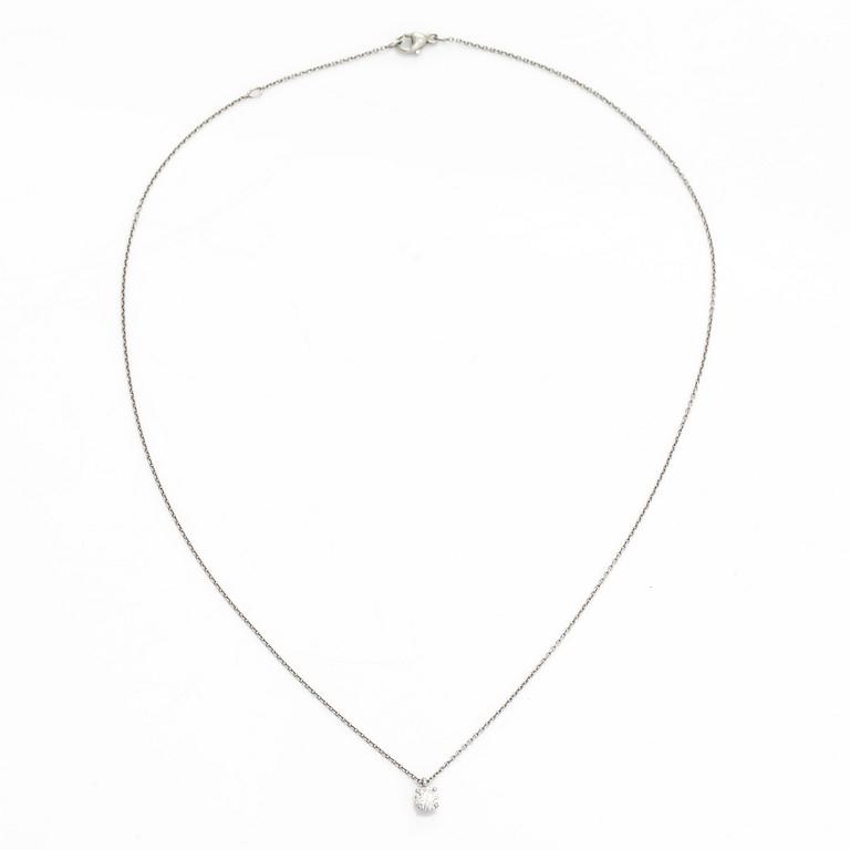 De Beers, halsband, platina med briljantslipad diamant.