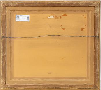 Albin Amelin, "Rivning av färg" (Scraping off paint).