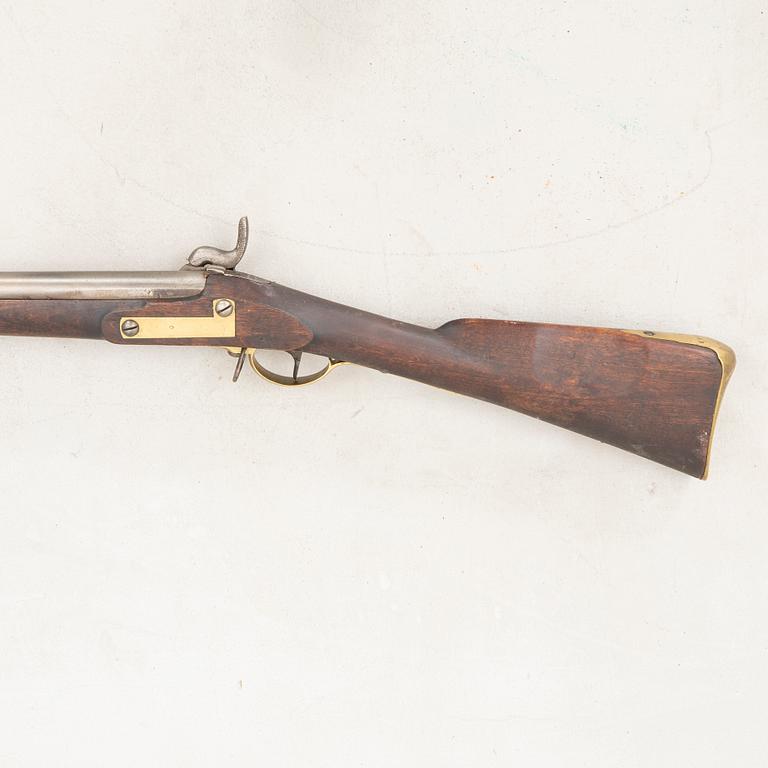 A Swedish percussion gun 1815-45 pattern.