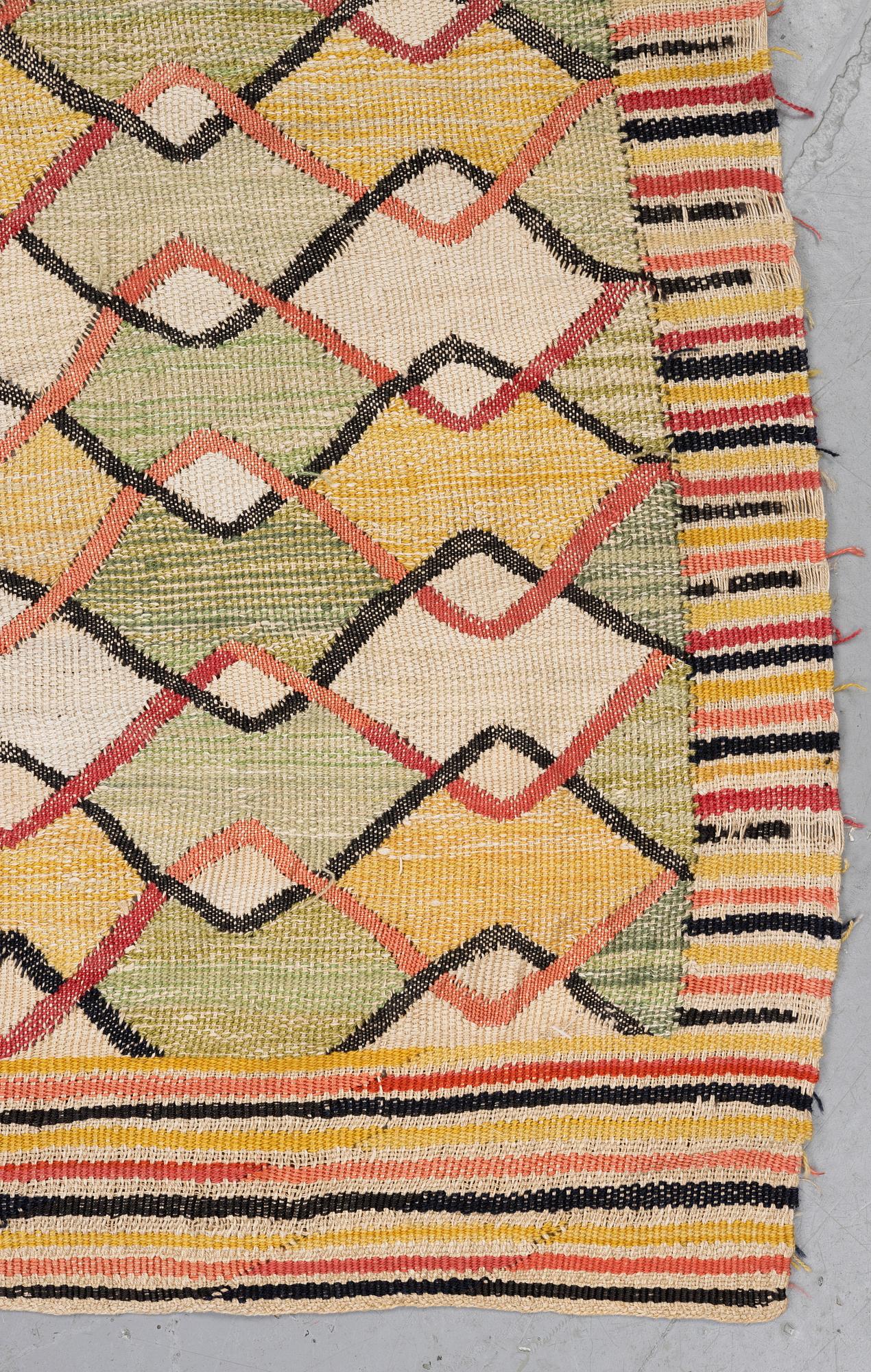 Barbro Nilsson, a drape, "Vingåkra". Tapestry weave. 193,5 x 161 cm.