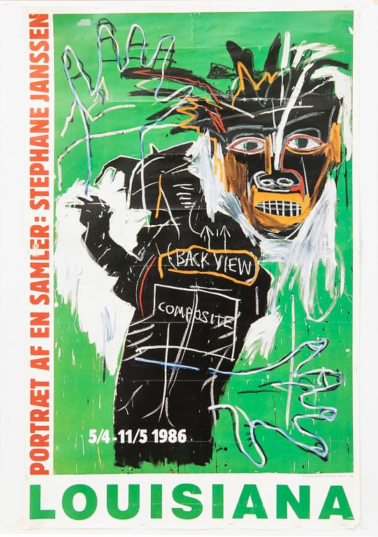 Exhibition poster, Louisiana, for Jean Michel Basquiat 1983.