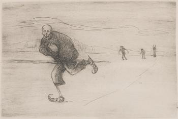 Hugo Simberg, The death on skates.