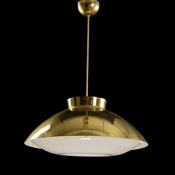 LISA JOHANSSON-PAPE, A PAIR OF BRASS PENDANT LAMPS. Model 61-368, Stockmann, Orno.