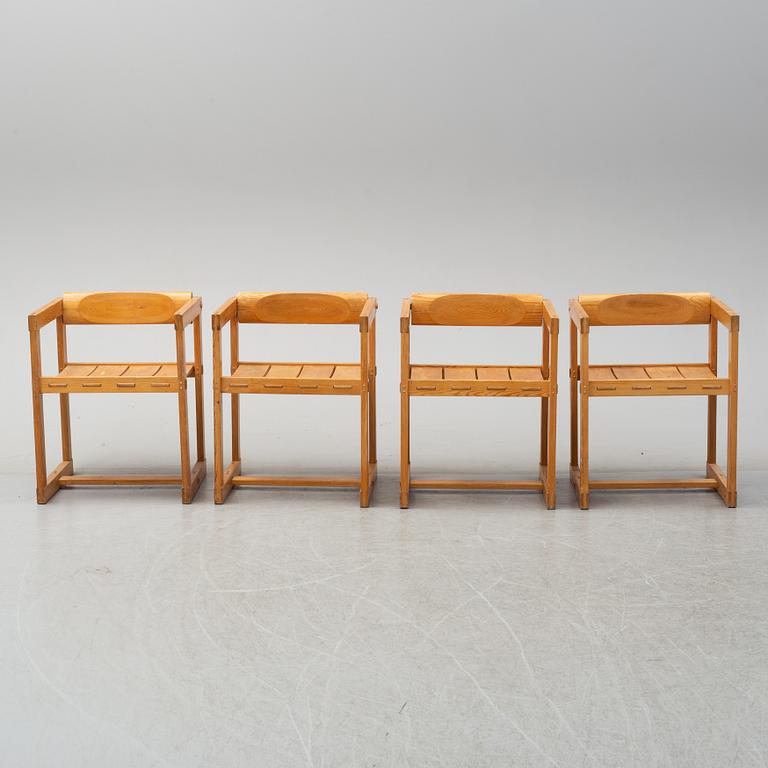Four '313' chairs by Edvin Helseth, from the 'Trybo series, produced by Trybo and Strange Bruk.