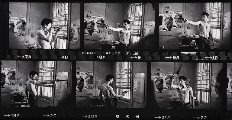 Joel Shapiro, Robert De Niro, "Taxi Driver" Contact Sheet, New York, 1975.