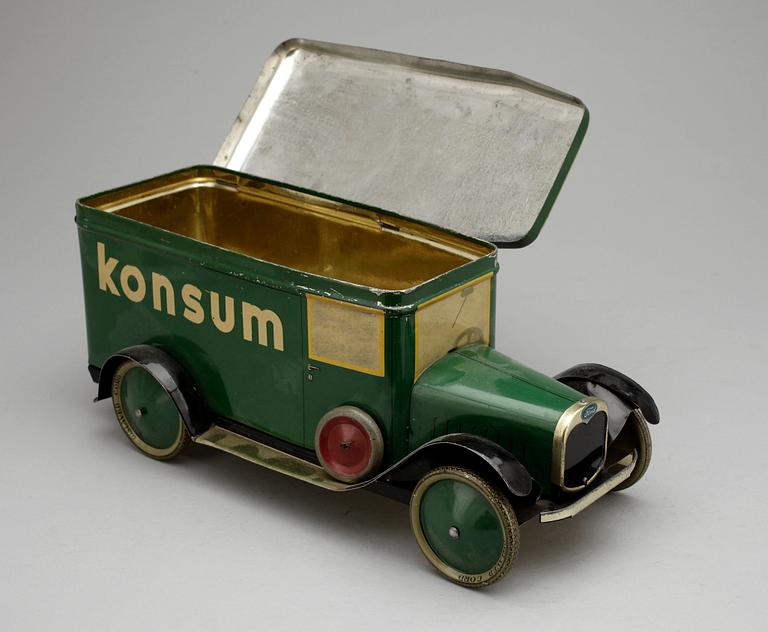 KAKBURK, plåt, Konsum, 1930-tal.