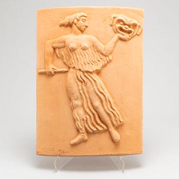 CARL MILLES, after, a wall relief in terracotta, signed C Milles and numbered 56/200.