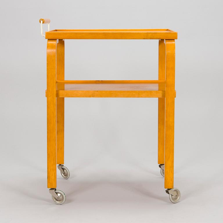 Alvar Aalto, serveringsvagn, modell 99, O.Y. Huonekalu-ja Rakennustyötehdas A.B. 1900-talets mitt.